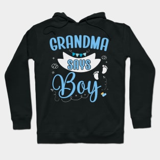 Grandma says Boy cute baby matching family party Hoodie